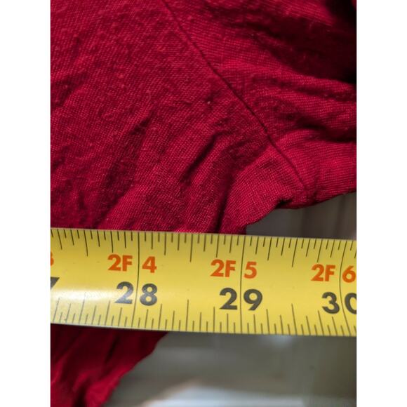 Dear Santa Bring Wine Red Gold Sequin Longsleeve Top Shirt Plus Size 3X Holiday - Picture 8 of 9